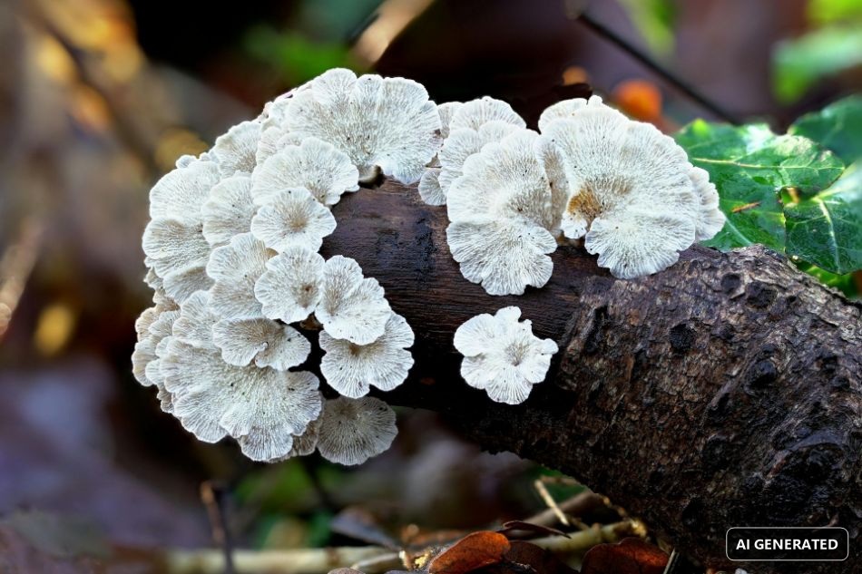 NaturNext • Polypore Polyporus umbellatus morphology, characteristics ...